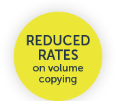 Reduced rates on vloume copying
