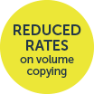 Reduced rates on volume copying