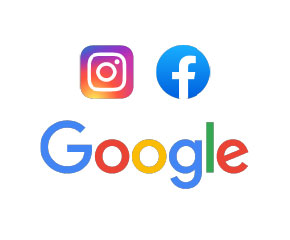 Google, Facebook and Instagram